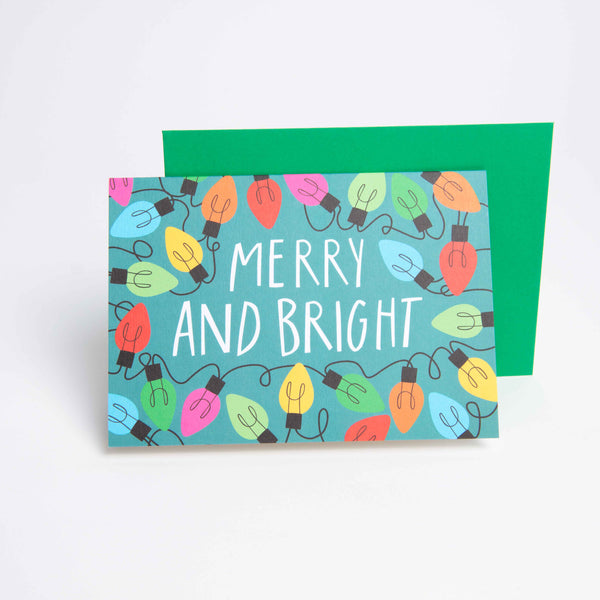 Grußkarte Merry Bright