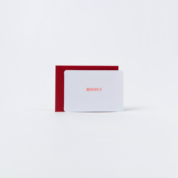 Bisous - Mini Karte und Kuvert