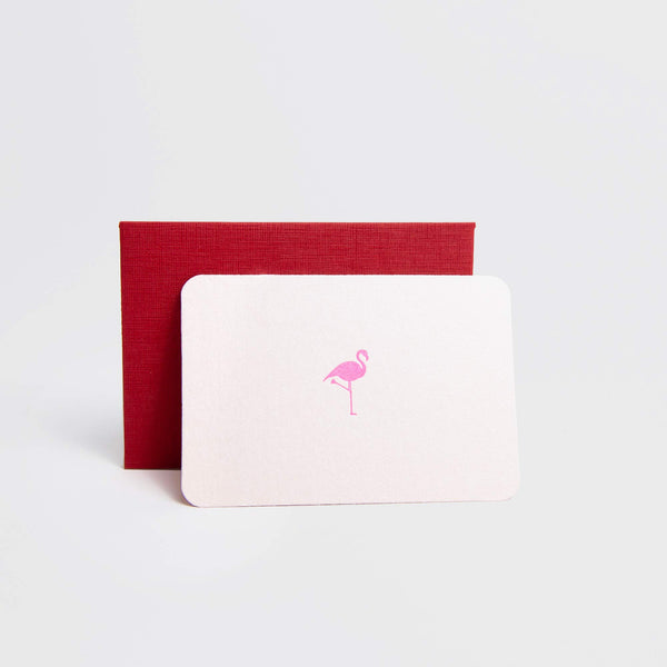 Flamingo - Mini Karte und Kuvert