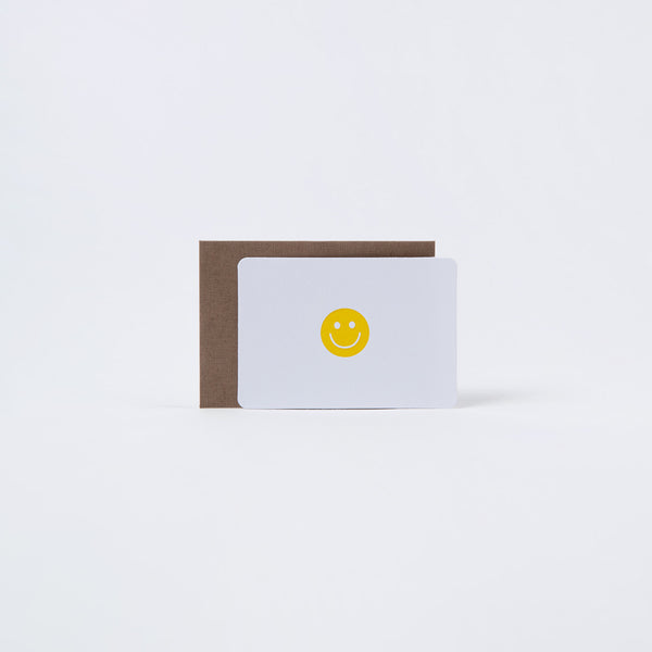 Smiley - Mini Karte und Kuvert